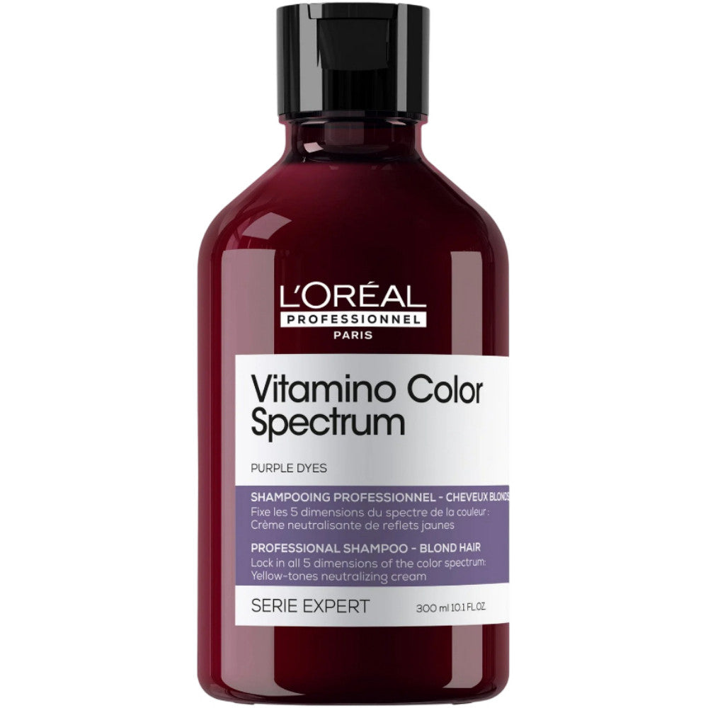 LOREAL PROFESSIONAL Serie Expert Vitamino Color Spectrum Purple Shampoo For Blond Hair 10.1 oz