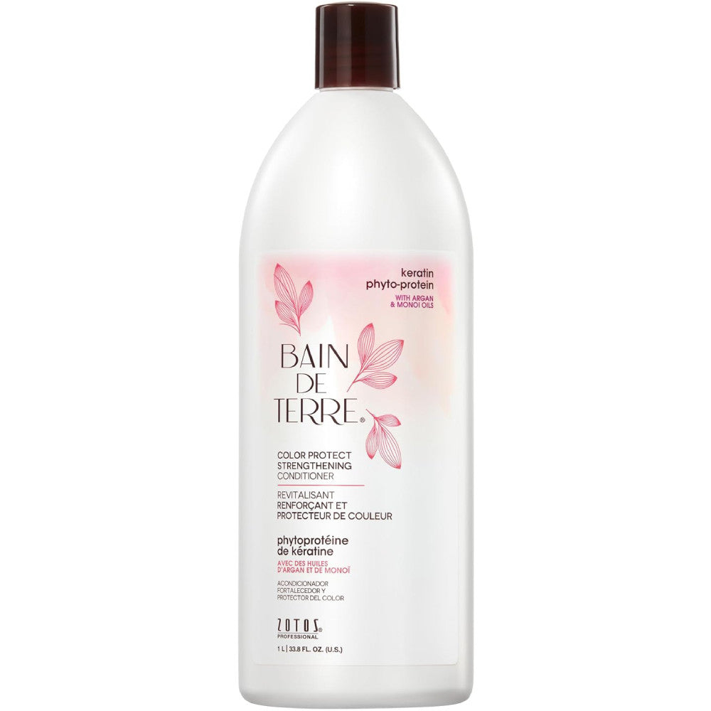 Bain De Terre Keratin Color Protect Strengthening Conditioner 33.8 oz