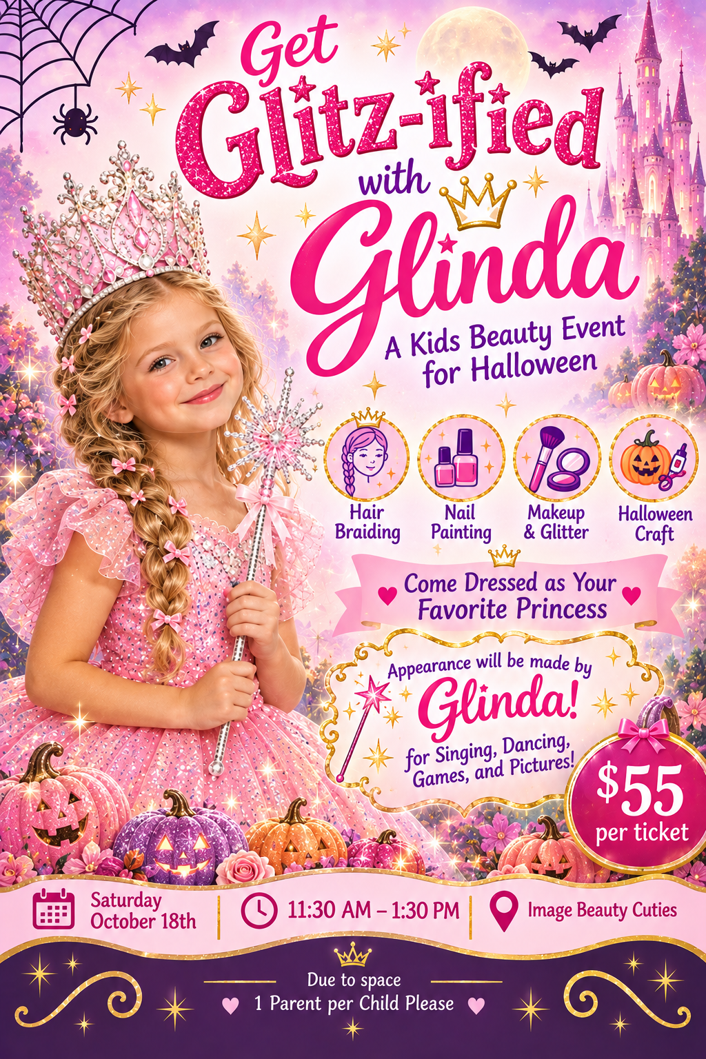 Glitz-Ified with Glinda Halloween Event