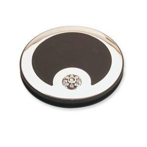 BRANDON MIRROR CRYSTALLIZED SWAROVSKI BLACK 5X ROUND 2.5 IN.MirrorsBRANDON