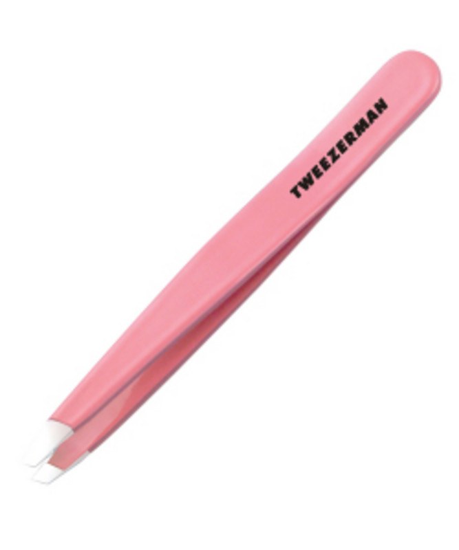 TWEEZERMAN TWEEZER SLANT TIP PRETTY IN PINKTweezers & Brow ToolsTWEEZERMAN