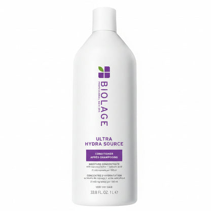 Biolage Ultra Hydra Source conditioner bottle on a white background
