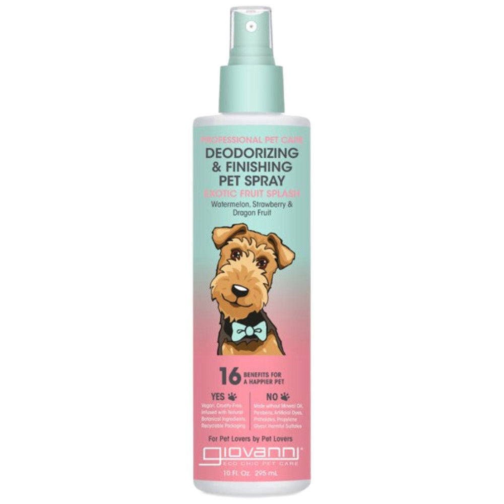 Giovanni Deodorizing and Finishing Pet Spray- Exotic Fruit Splash 10 oz