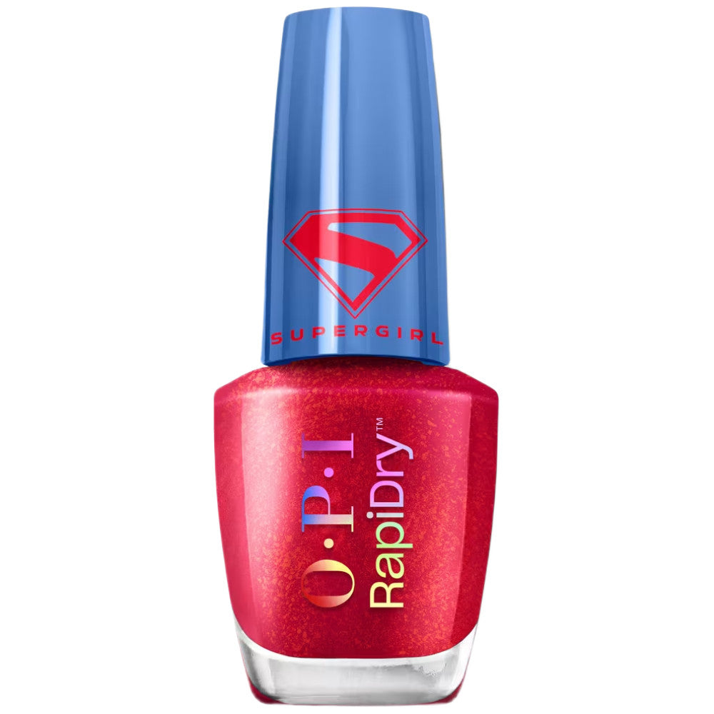 OPI RapiDry Quick Dry Nail Polish-Battle RED-Y(Supergirl)