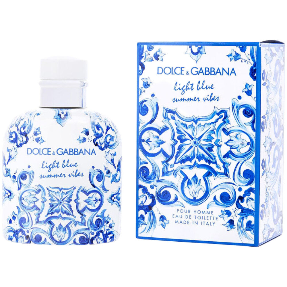 Dolce and Gabbana Light Blue Summer Vibe Men Eau De Toilette Spray 4.2 oz