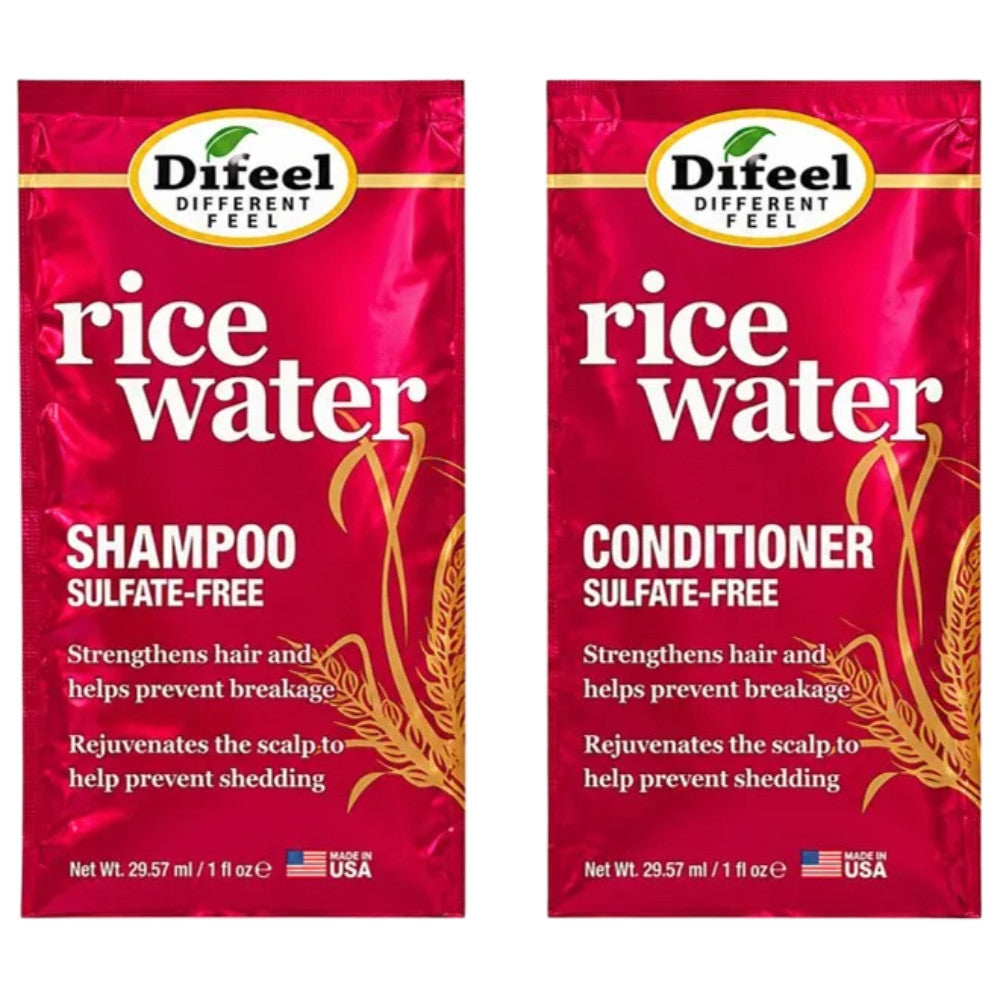 Difeel Shampoo and Conditioner Packet- Rice Water 2 x 1 oz