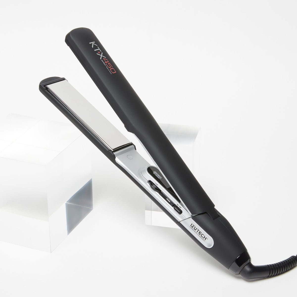 Izutech KTX450 Titanium Flat Iron 1.25 in Black