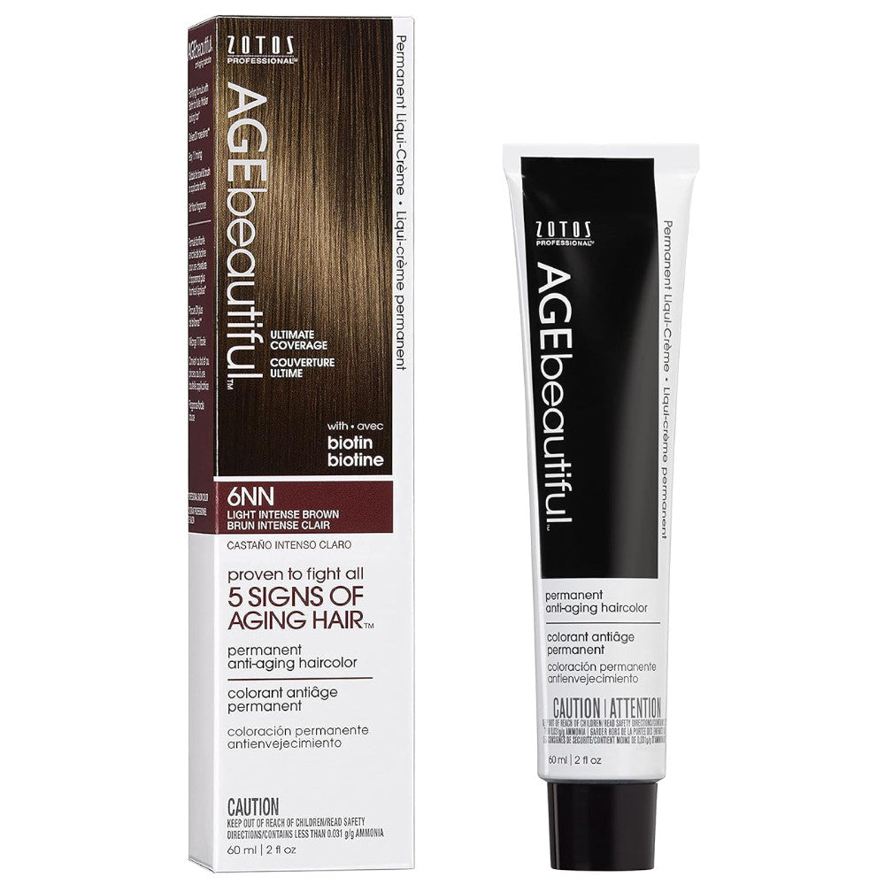AGE Beautiful Permanent Hair Color 6NN Light Intense Brown