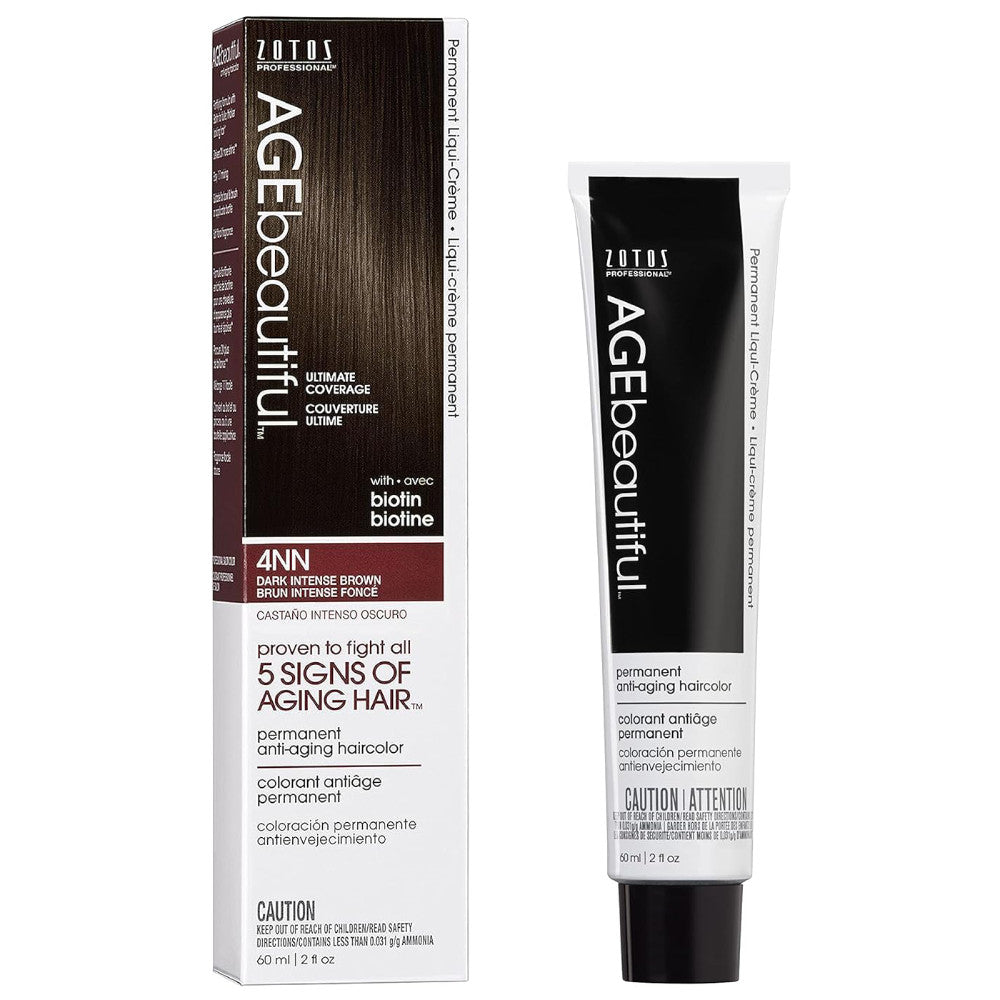 AGE Beautiful Permanent Hair Color 4NN Dark Intense Brown