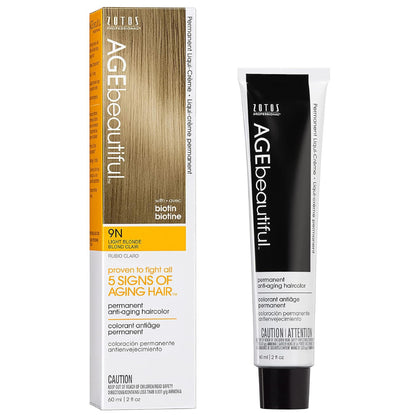 AGE Beautiful Permanent Hair Color 9N Light Blonde