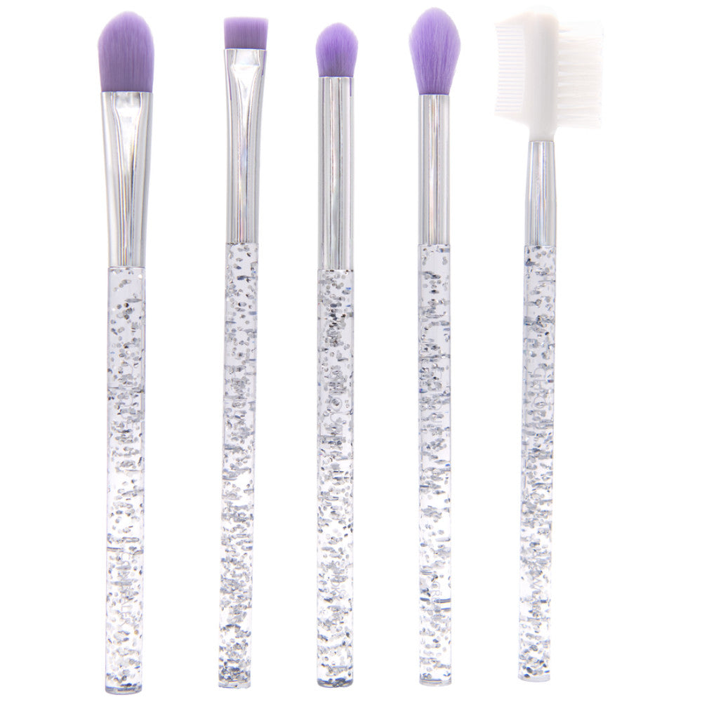 Royal Brush Chique 5 pcs Bold Eye Purple with Silver Glitter