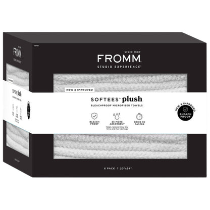 Fromm Softees Plush Towel - White 6 pk