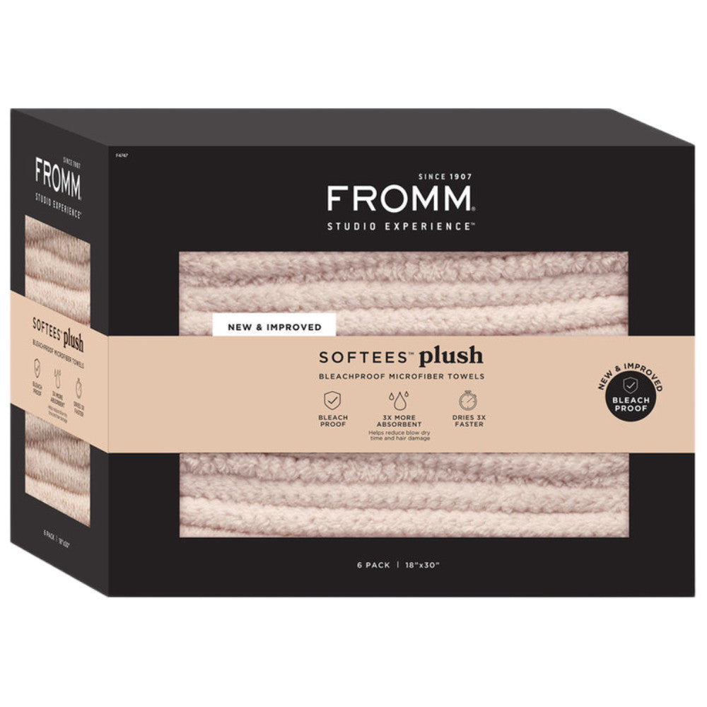 Fromm Softees Plush Towel - Oatmeal 6 pk