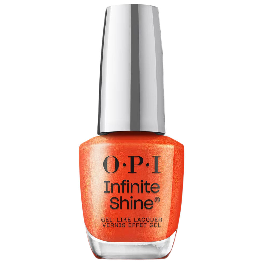 OPI Infinite Shine L202 Shock Em Orange-Spring 26