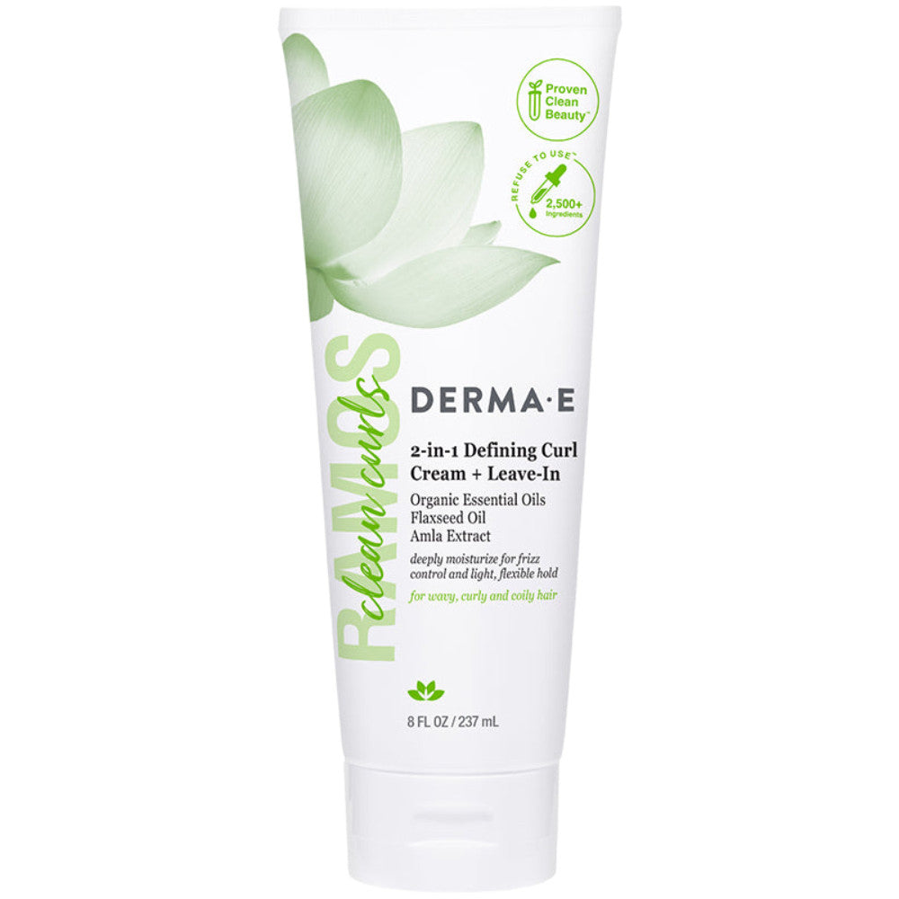 Derma E 2 in 1 Defining Curl Cream + Leave-In 8 oz
