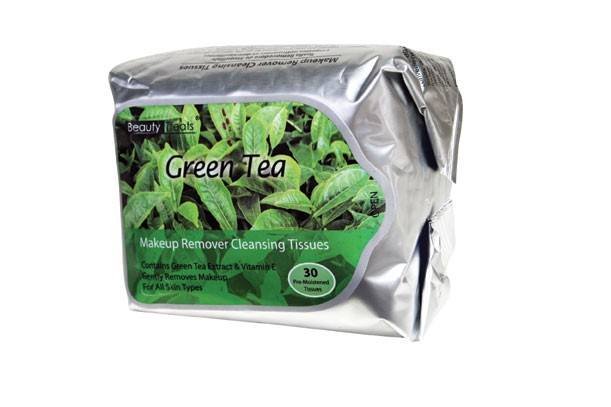 Beauty Treats Make Up Cleansing Tissues 30 Count Green TeaMakeup RemoversBEAUTY TREATS