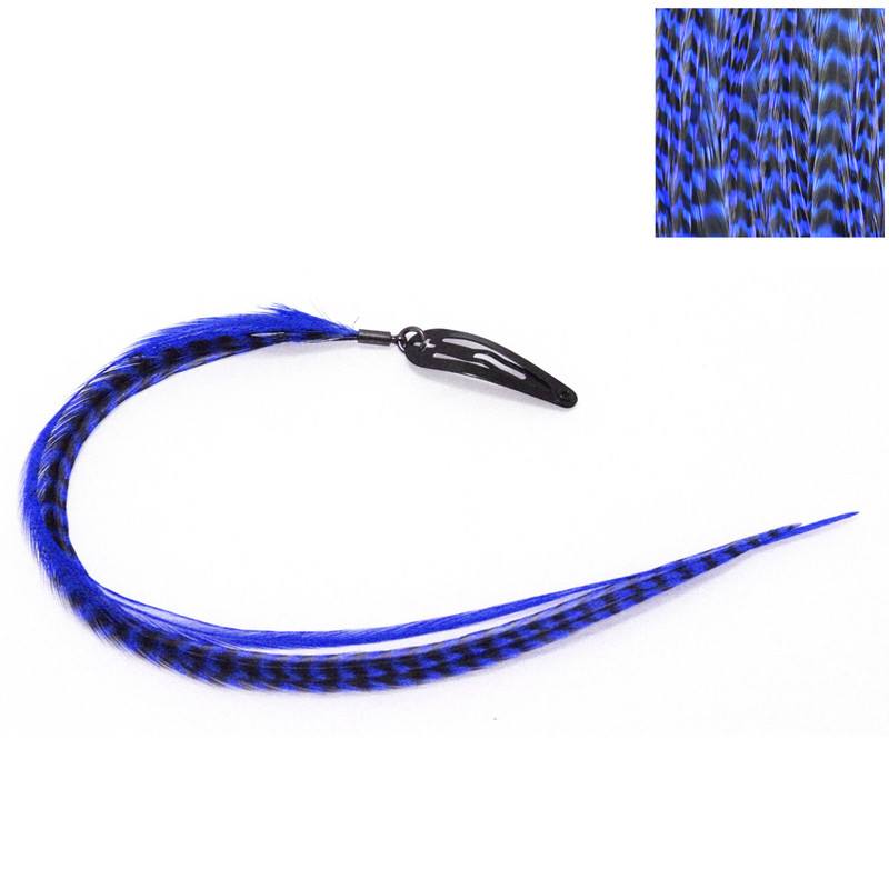 CLIP N FEATHERS BLUE HAIR FEATHER EXTENSIONCLIP N FEATHERS
