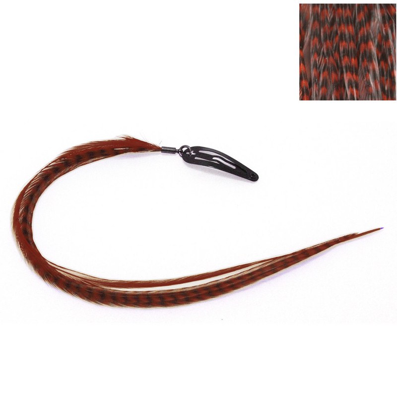 CLIP N FEATHERS BROWN HAIR FEATHER EXTENSIONCLIP N FEATHERS
