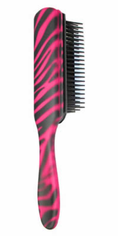 DENMAN CLASSIC 7-ROW PINK ZEBRA PRINT HANDLEHair BrushesDENMAN